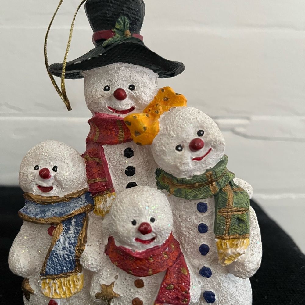 Snowman Family Holiday Ornament - Multicolor